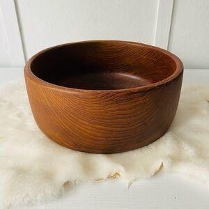 Vintage Wooden Salad/Serving Bowl